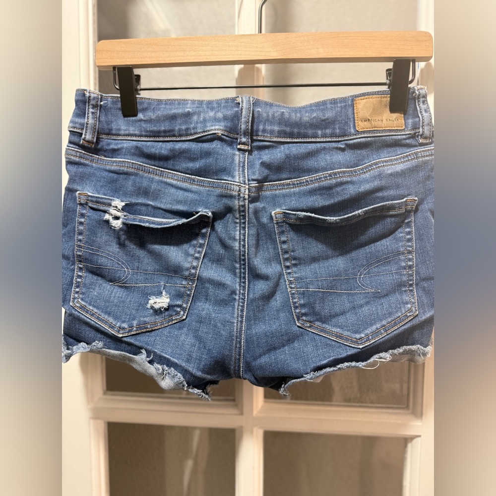 American Eagle Outfitters Hi-Rise Shortie Jean Shorts - Picture 5 of 8